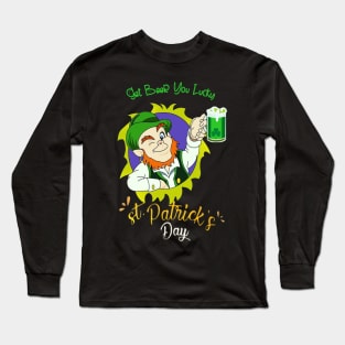 happy st patricks day lucky Long Sleeve T-Shirt